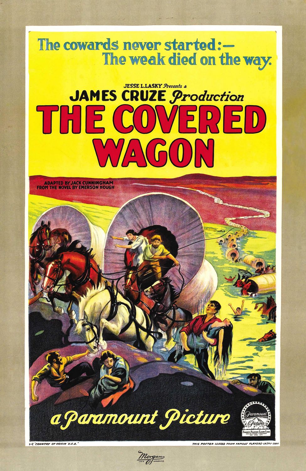 Extra Large Movie Poster Image for The Covered Wagon (#2 of 5)