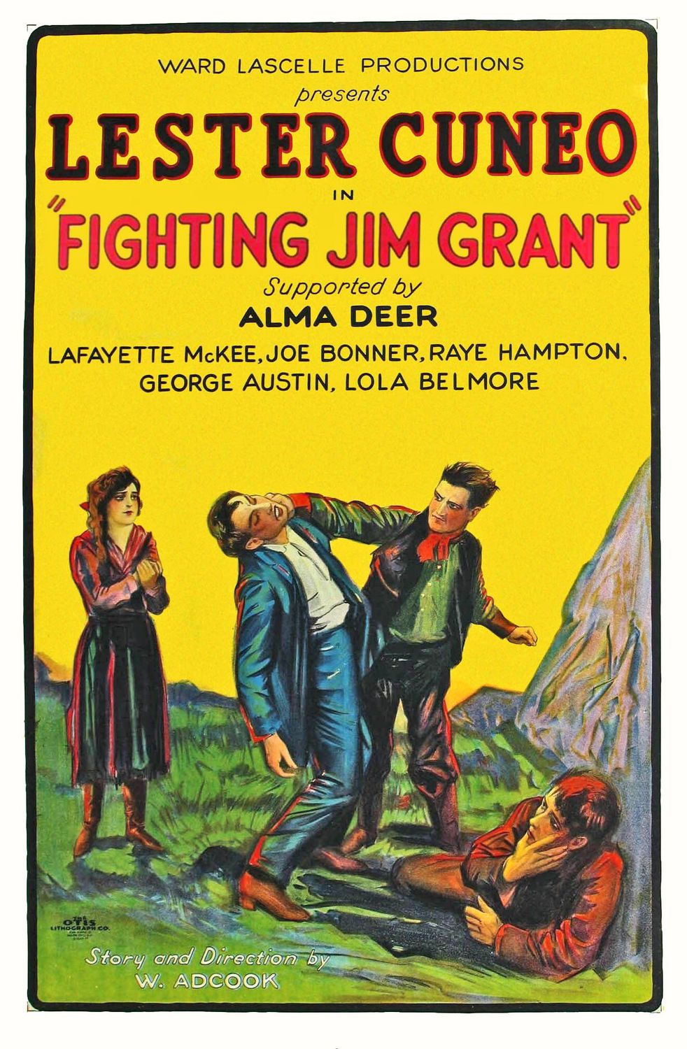 Extra Large Movie Poster Image for Fighting Jim Grant 