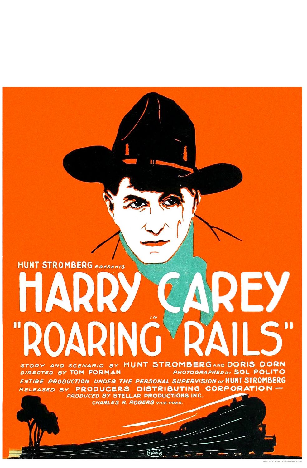 Extra Large Movie Poster Image for Roaring Rails 