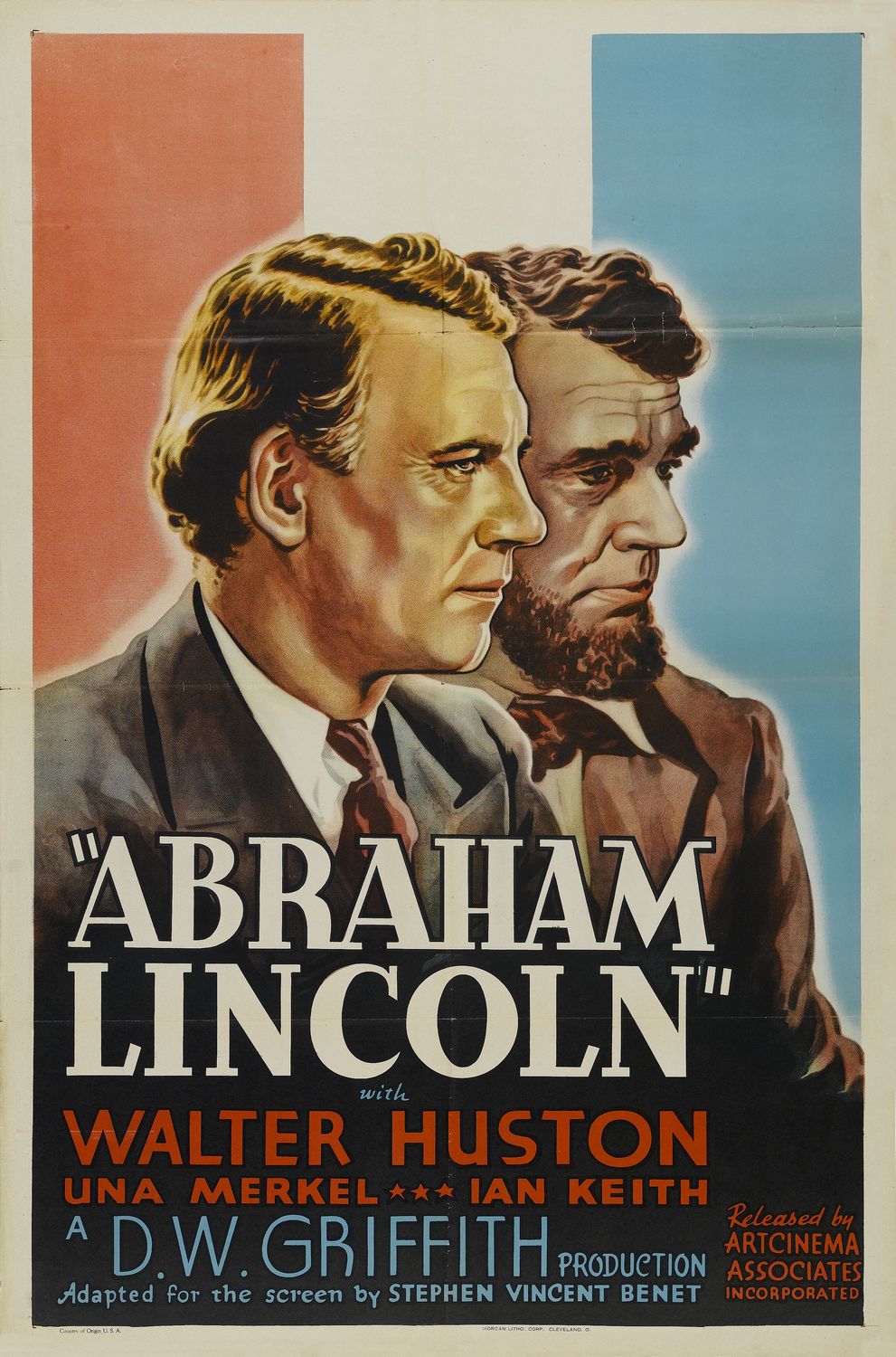 Extra Large Movie Poster Image for Abraham Lincoln (#1 of 3)