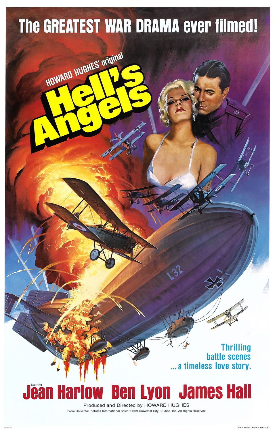 Extra Large Movie Poster Image for Hell's Angels (#1 of 2)