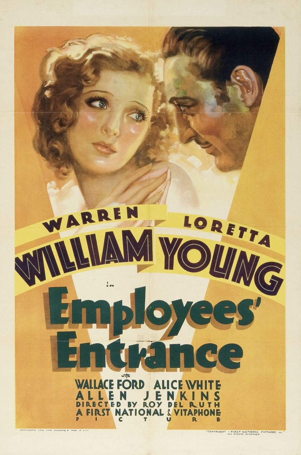 Extra Large Movie Poster Image for Employees' Entrance 