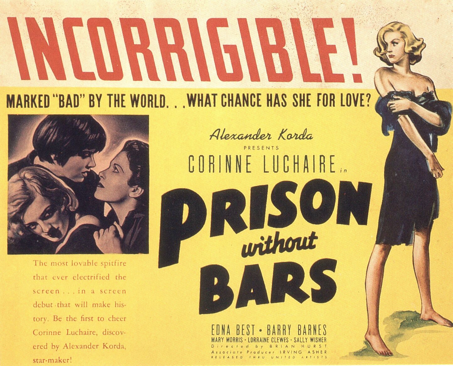 Extra Large Movie Poster Image for Prison Without Bars 