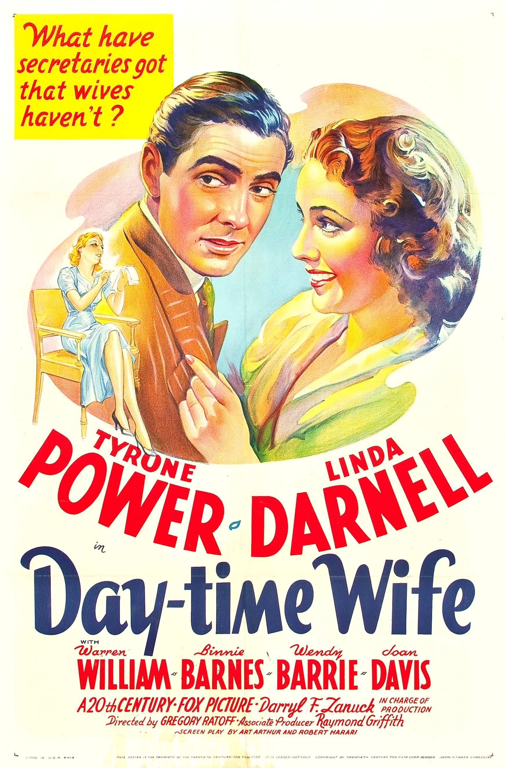 Mega Sized Movie Poster Image for Day-Time Wife 