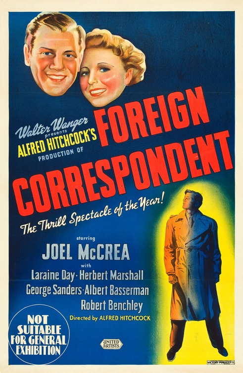 Foreign Correspondent Movie Poster