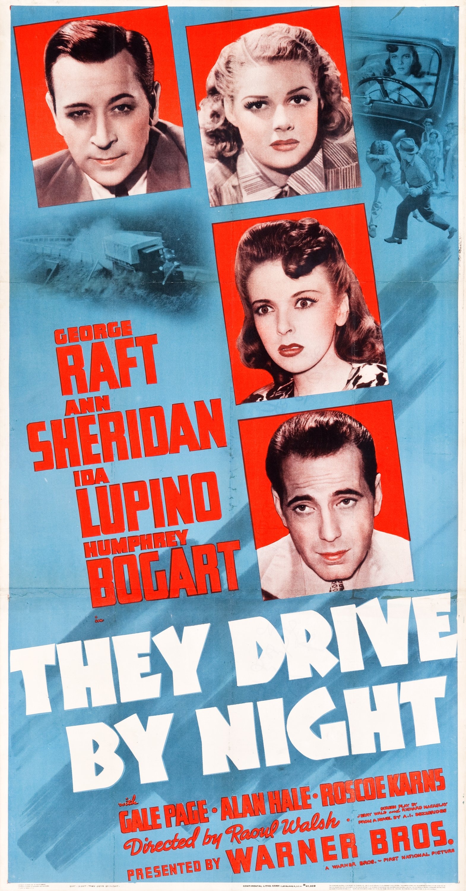 Mega Sized Movie Poster Image for They Drive by Night (#3 of 8)