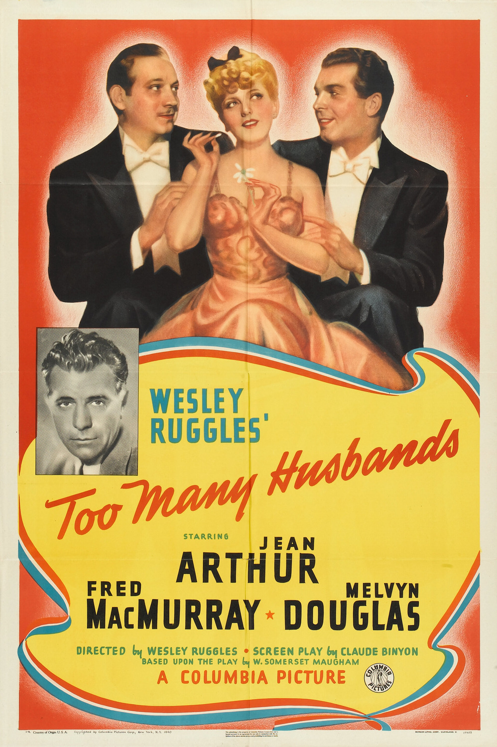 Extra Large Movie Poster Image for Too Many Husbands (#1 of 2)