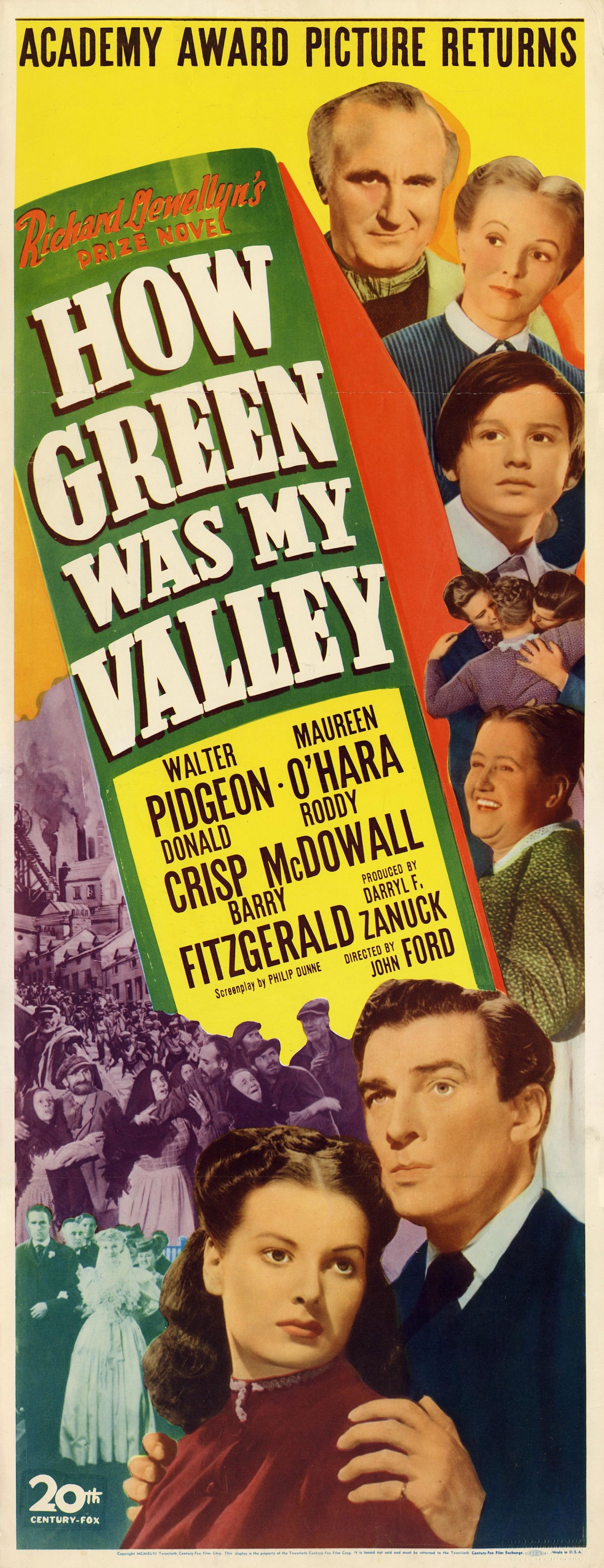 Mega Sized Movie Poster Image for How Green Was My Valley (#2 of 2)
