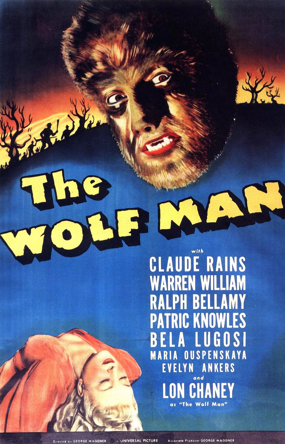 Extra Large Movie Poster Image for The Wolf Man 