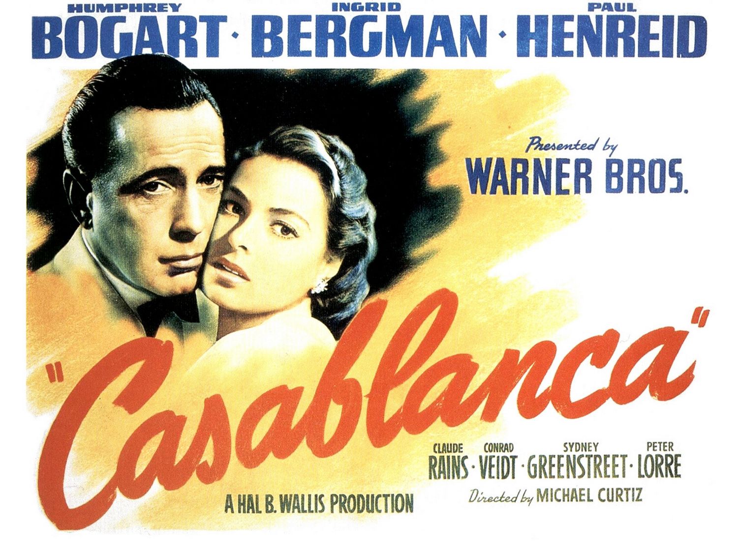 Extra Large Movie Poster Image for Casablanca (#2 of 7)
