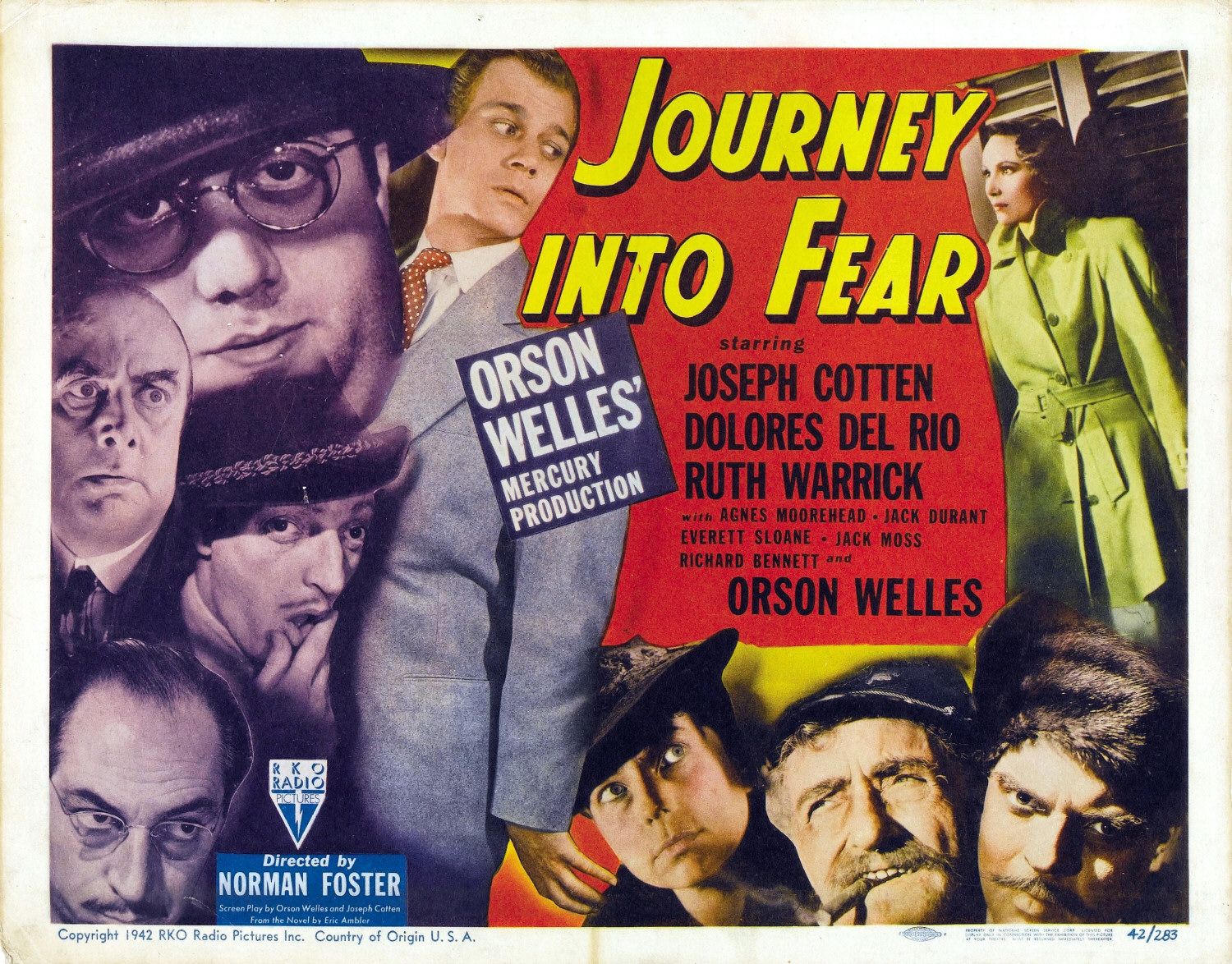 Extra Large Movie Poster Image for Journey Into Fear (#2 of 4)