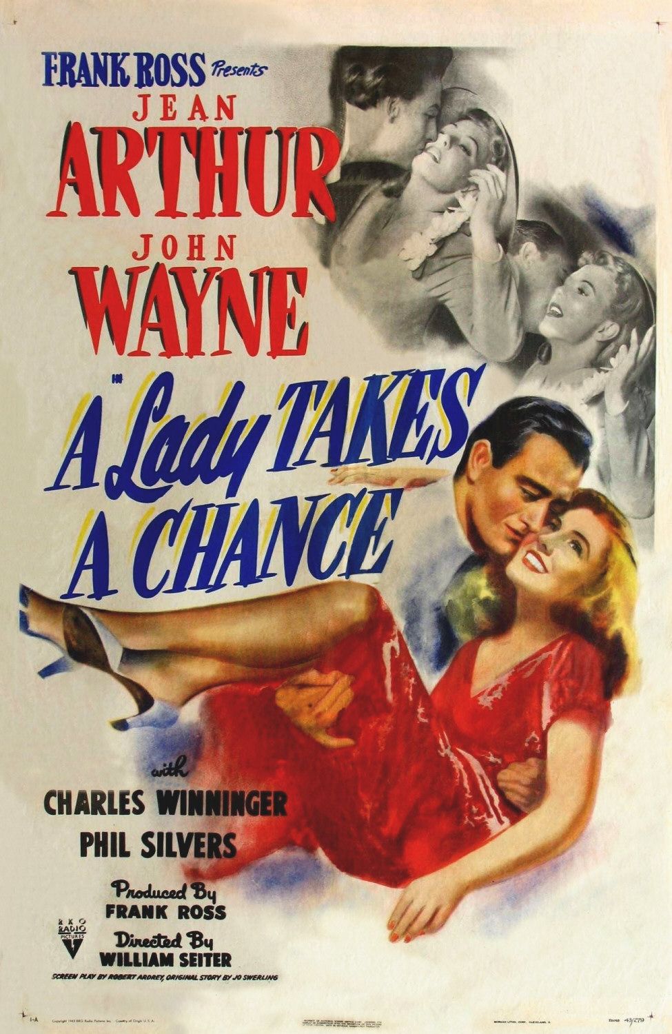 Extra Large Movie Poster Image for A Lady Takes a Chance 