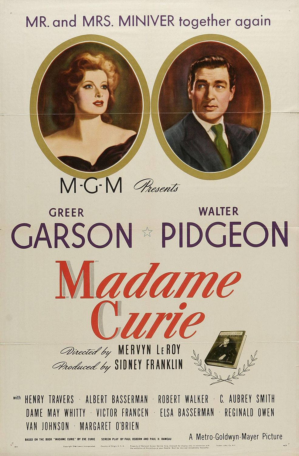Extra Large Movie Poster Image for Madame Curie (#2 of 2)
