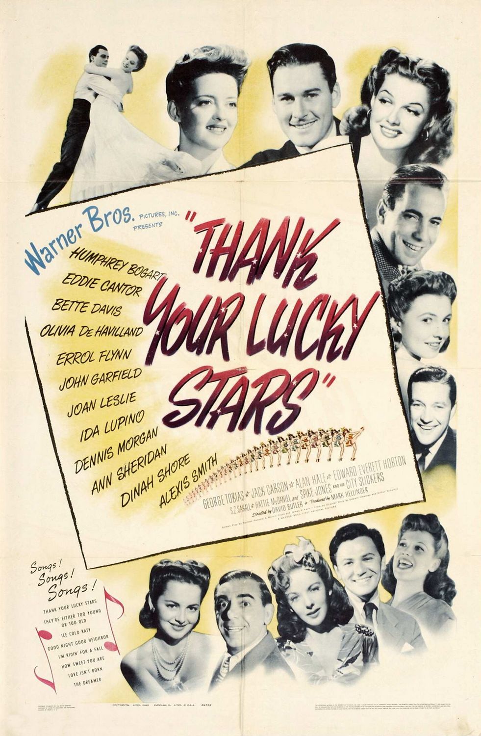 Extra Large Movie Poster Image for Thank Your Lucky Stars 