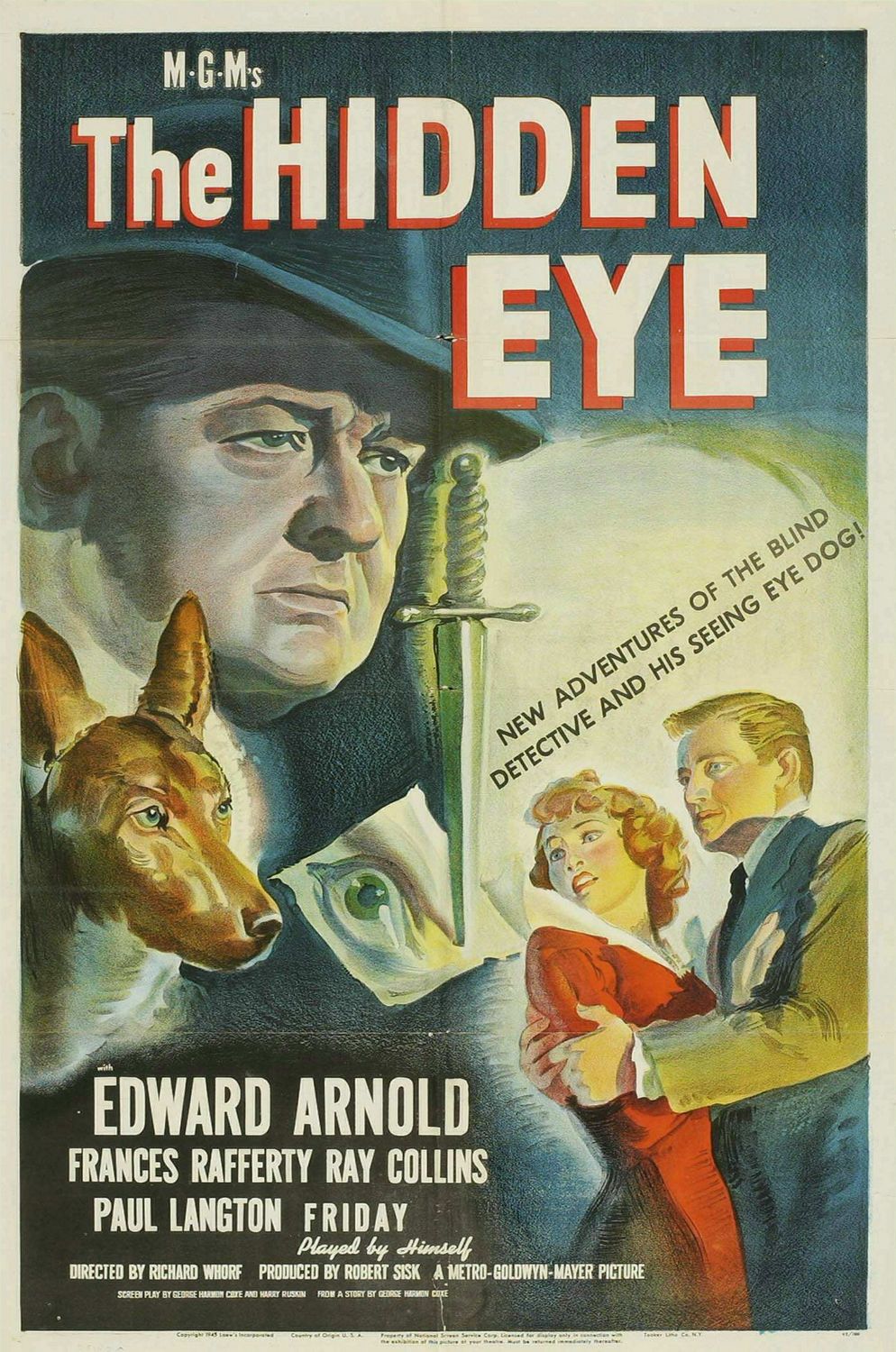 Extra Large Movie Poster Image for The Hidden Eye 