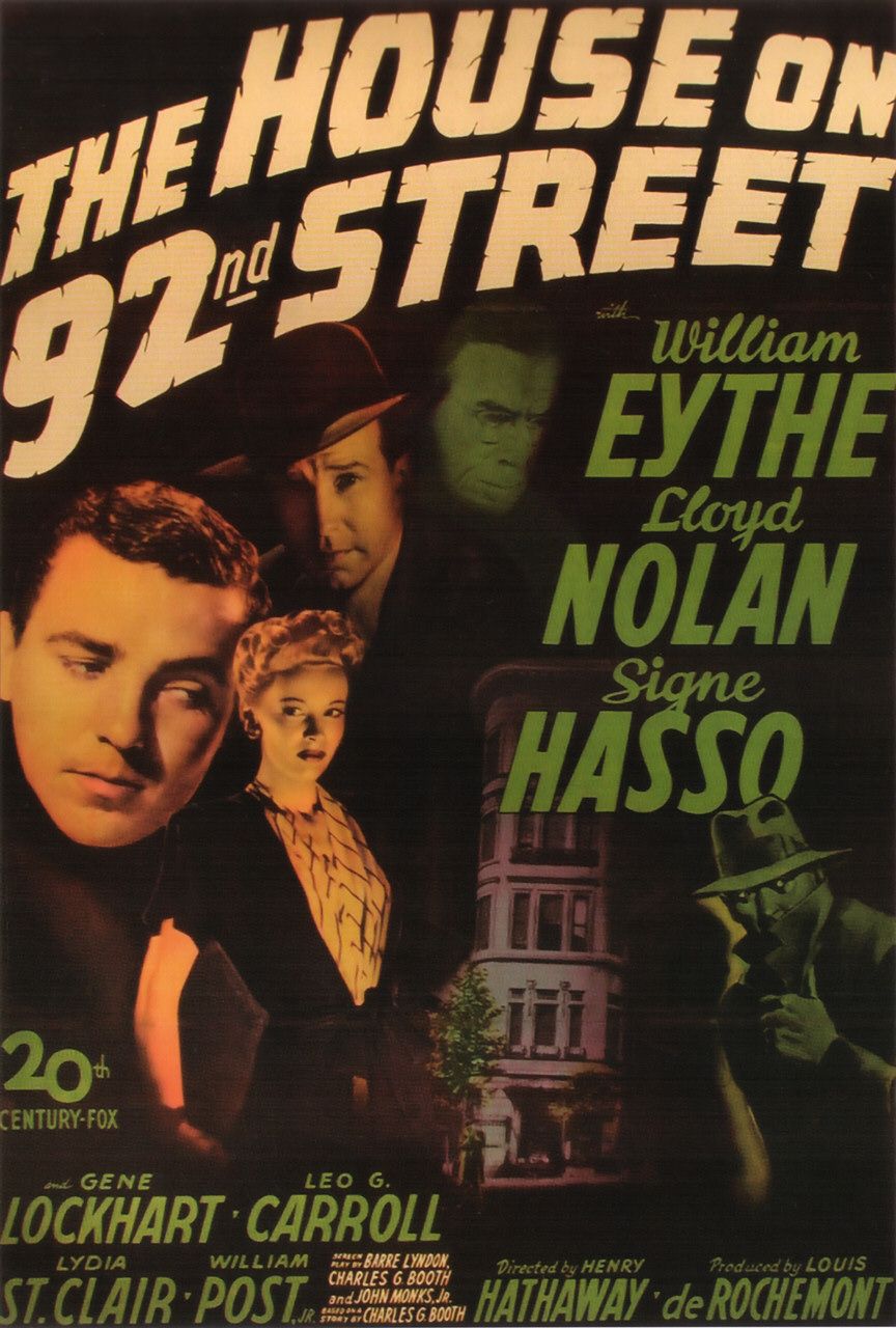 Extra Large Movie Poster Image for The House on 92nd Street 