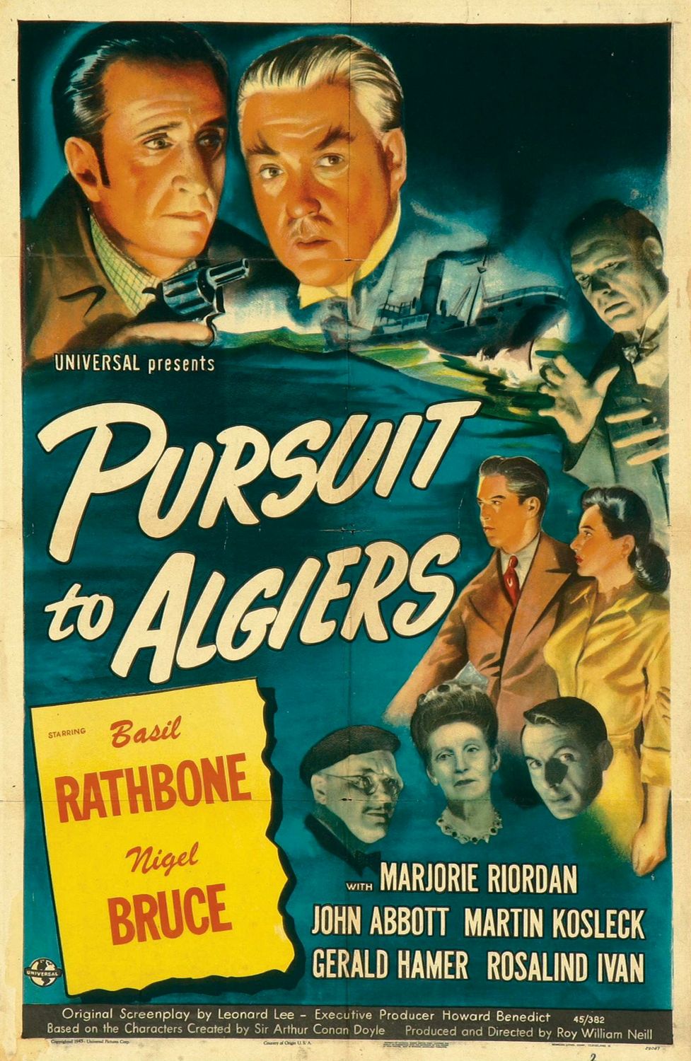 Extra Large Movie Poster Image for Pursuit to Algiers 