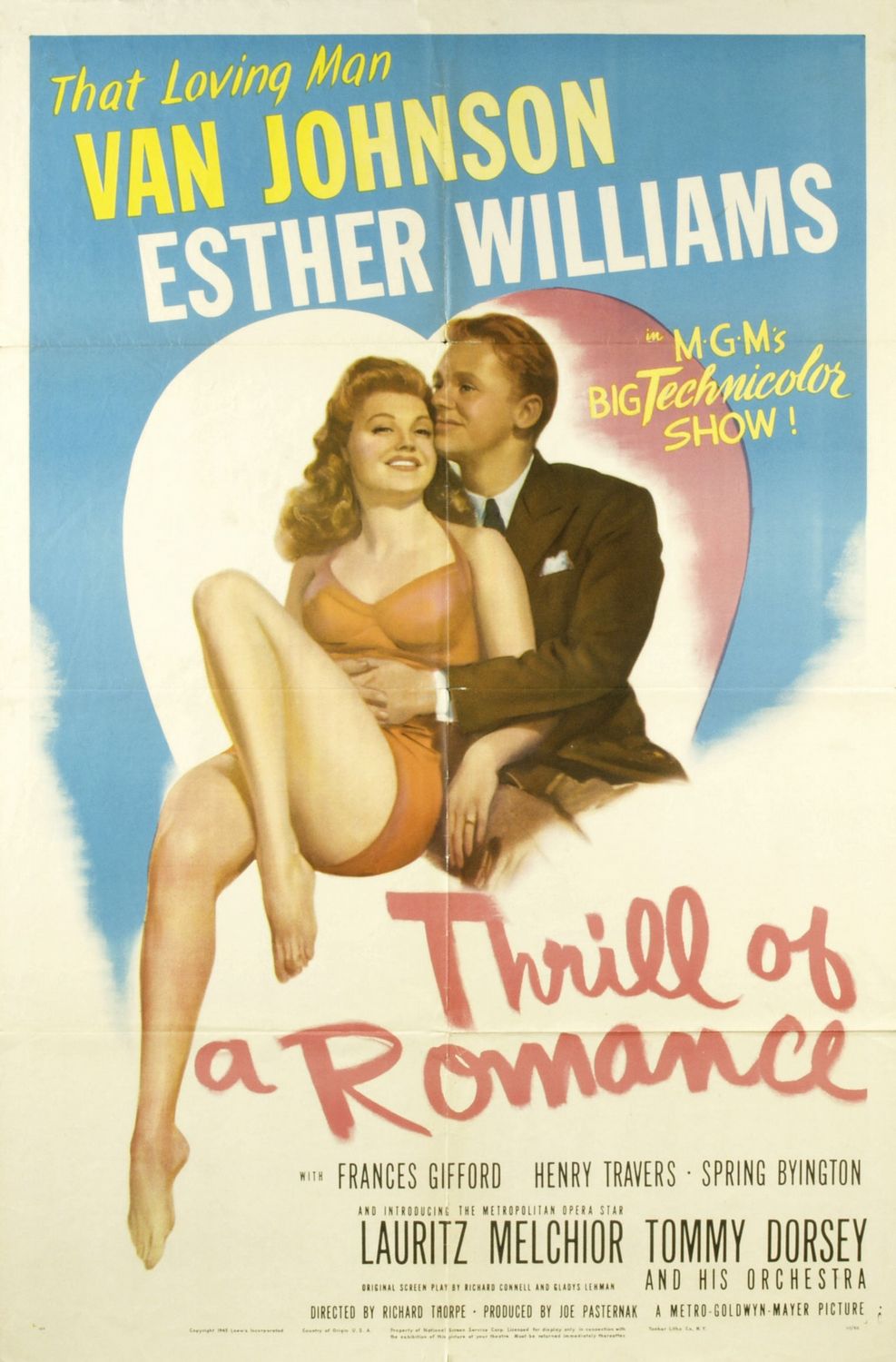 Extra Large Movie Poster Image for Thrill of a Romance (#1 of 2)