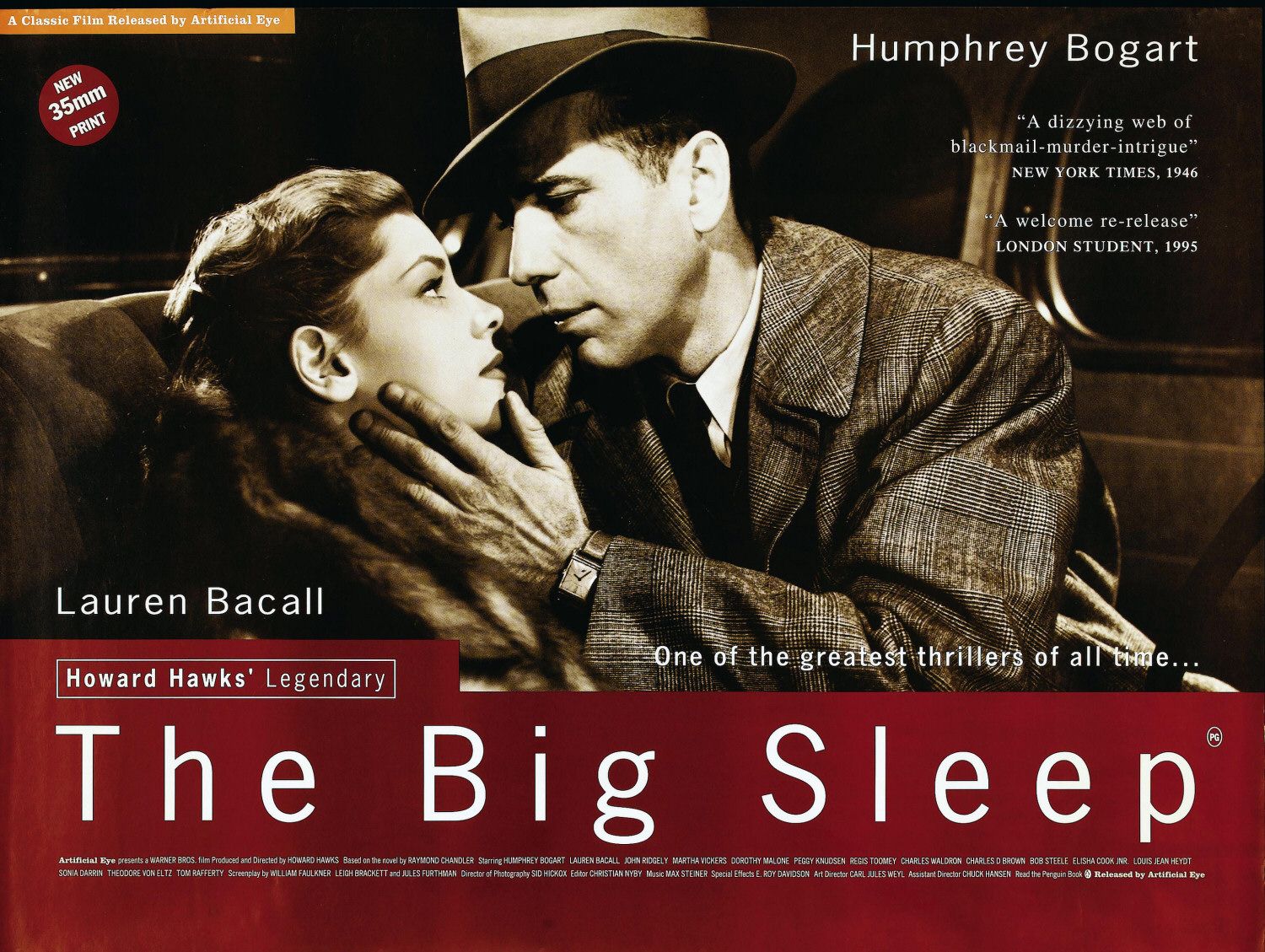 Extra Large Movie Poster Image for The Big Sleep (#9 of 9)