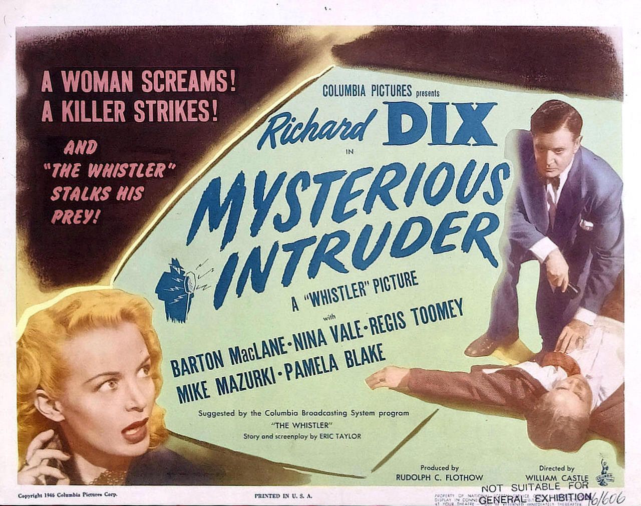 Extra Large Movie Poster Image for Mysterious Intruder 