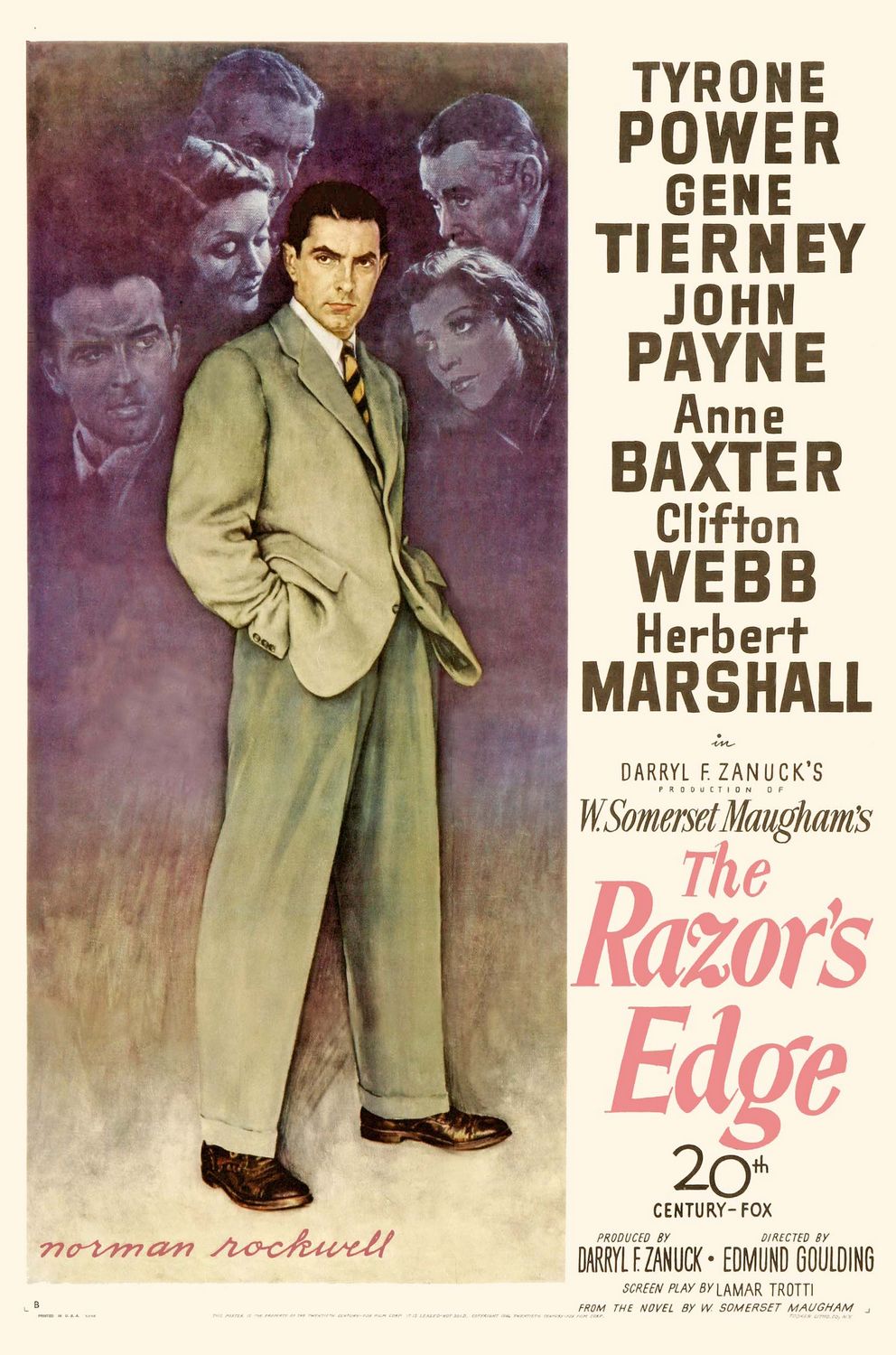 Extra Large Movie Poster Image for The Razor's Edge (#1 of 5)