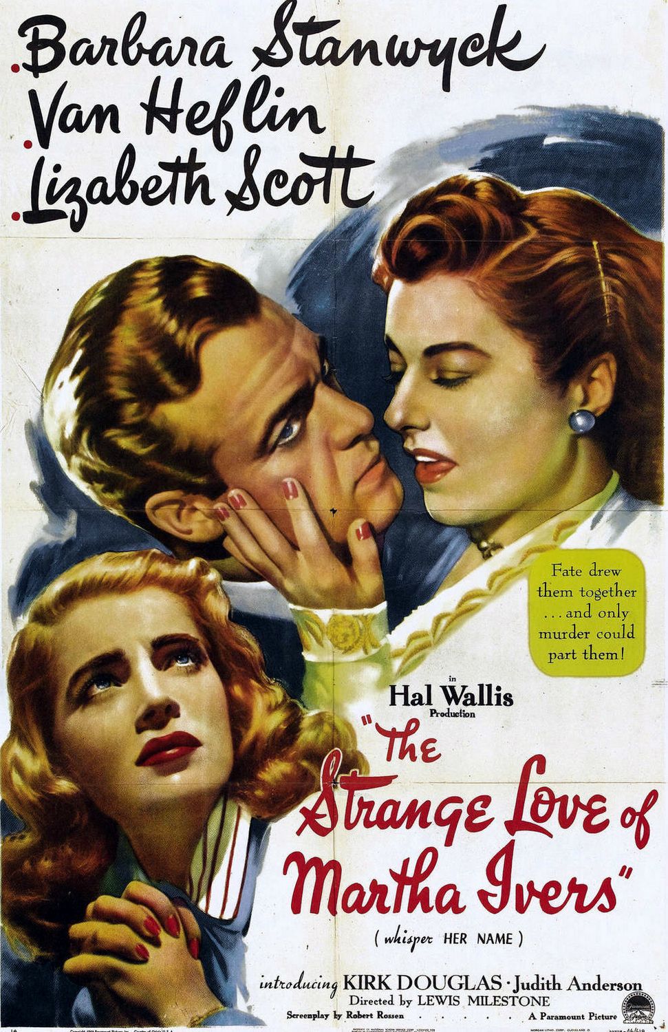 Extra Large Movie Poster Image for The Strange Love of Martha Ivers (#1 of 2)
