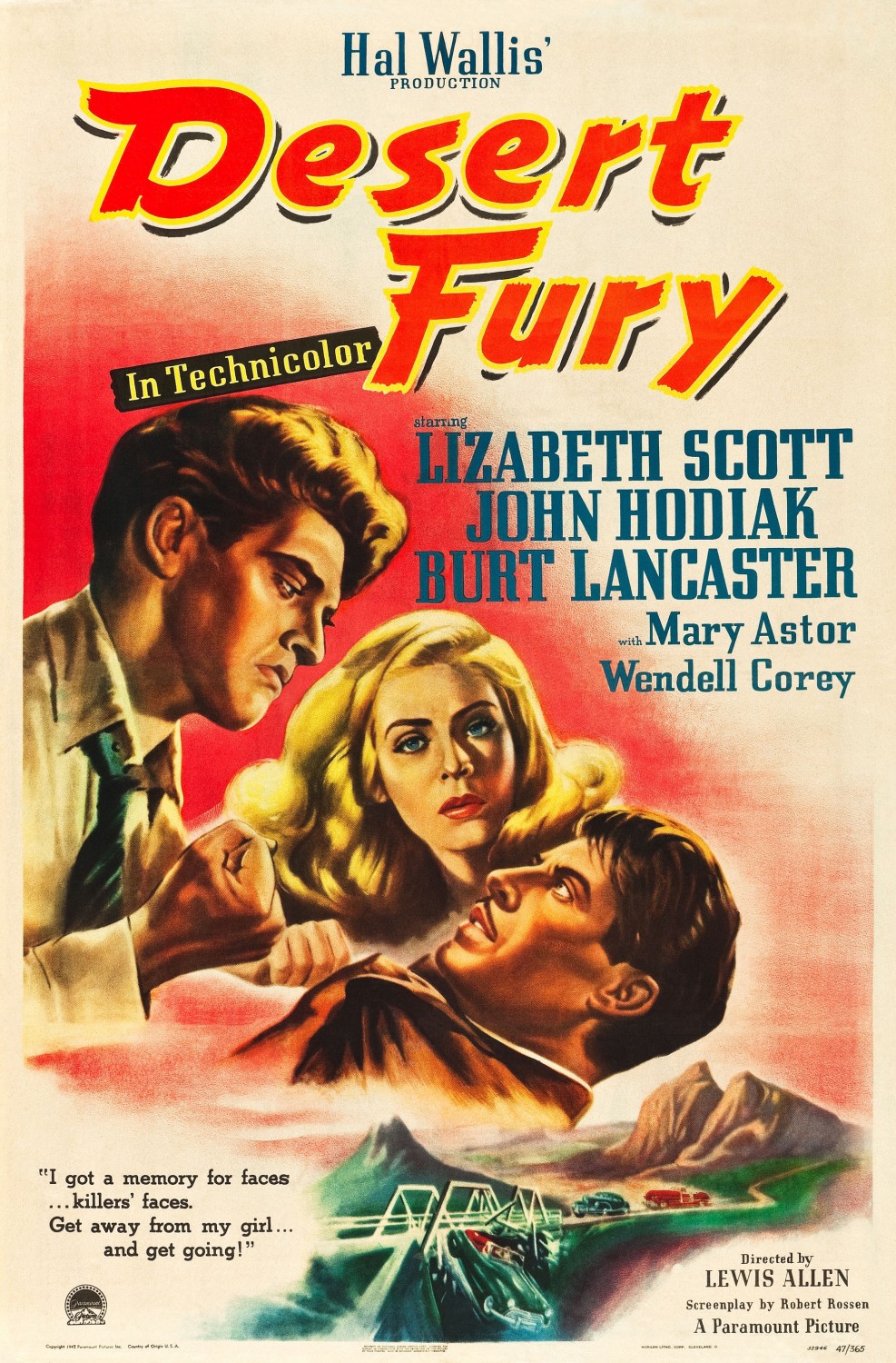 Extra Large Movie Poster Image for Desert Fury (#2 of 2)