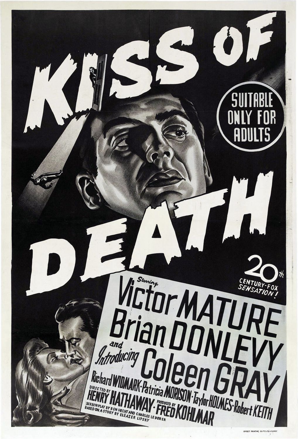 Extra Large Movie Poster Image for Kiss of Death (#1 of 4)