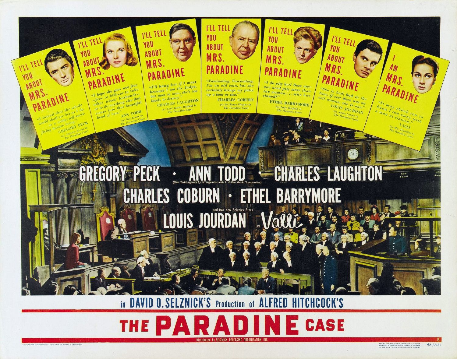 Extra Large Movie Poster Image for The Paradine Case (#2 of 2)