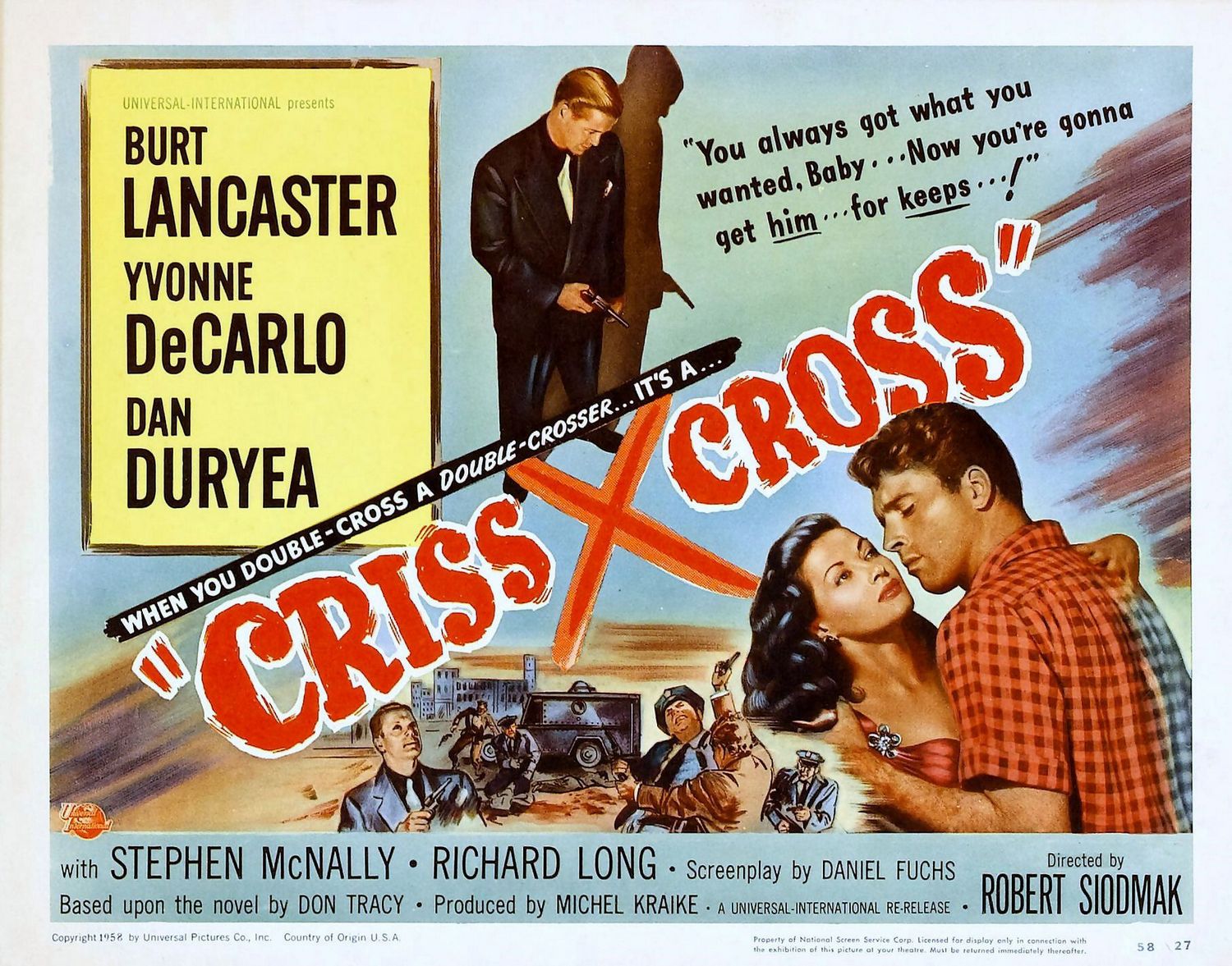 Extra Large Movie Poster Image for Criss Cross (#2 of 4)