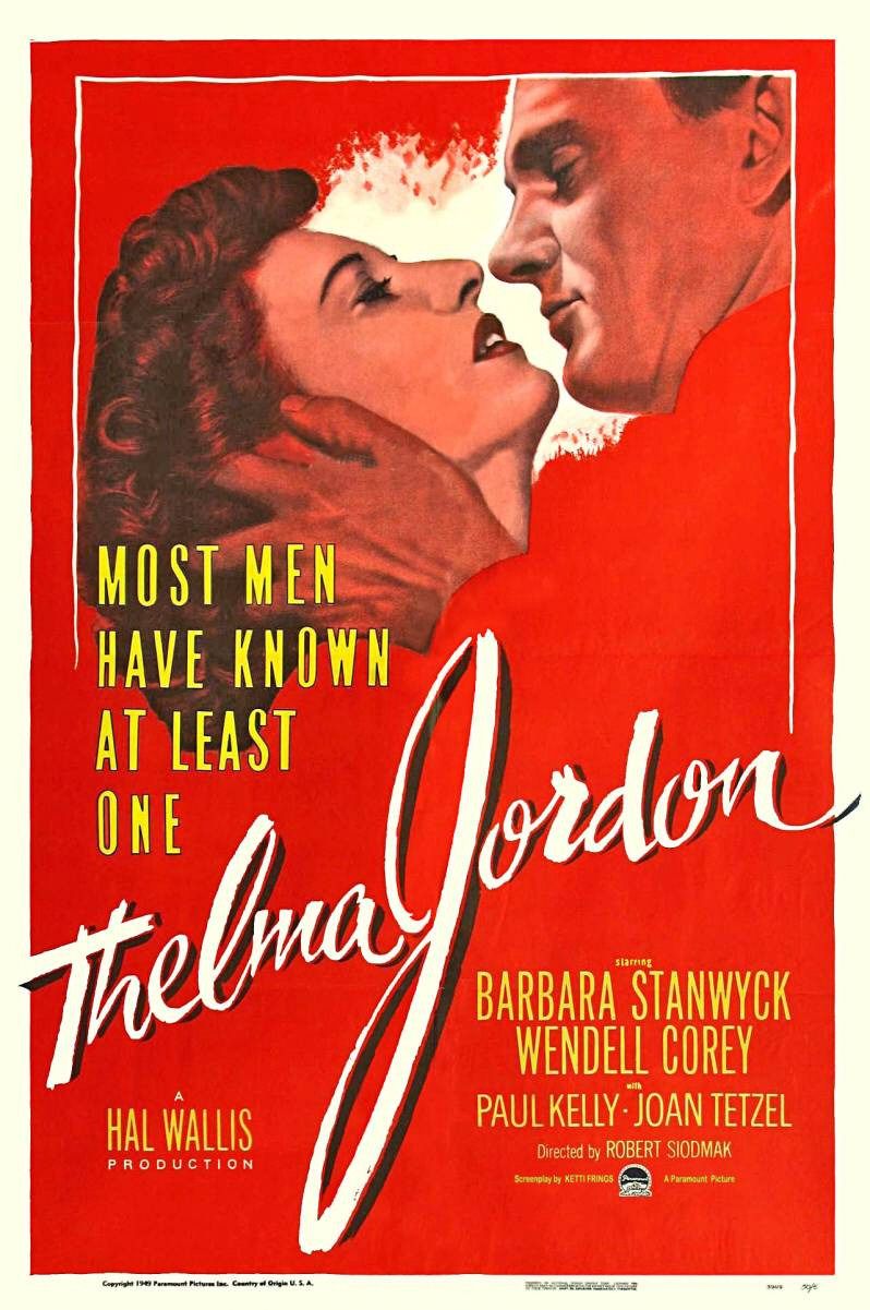 Extra Large Movie Poster Image for The File on Thelma Jordon 