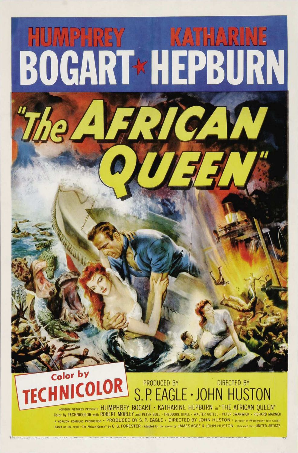 Extra Large Movie Poster Image for The African Queen (#2 of 3)