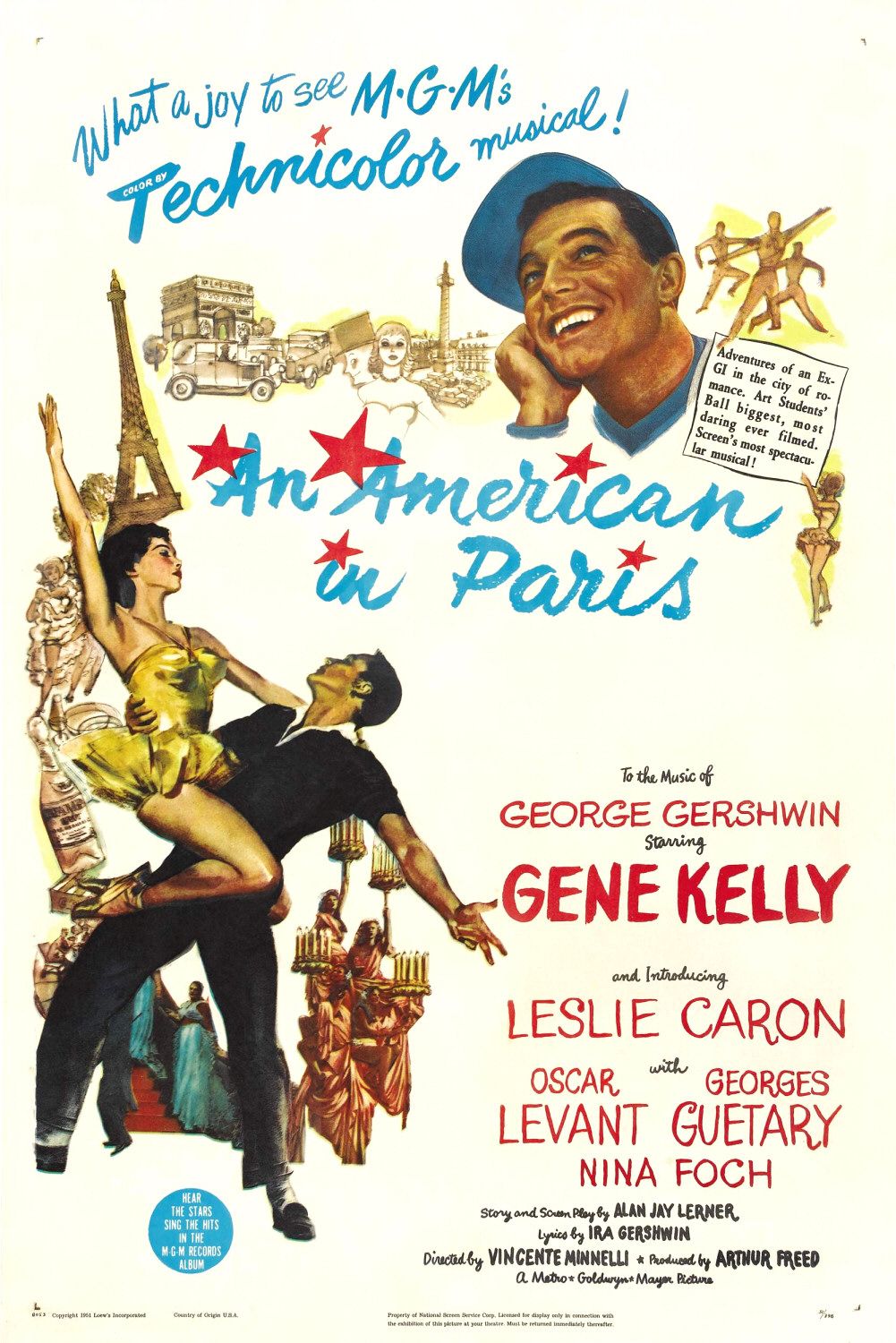 Extra Large Movie Poster Image for An American in Paris (#1 of 3)