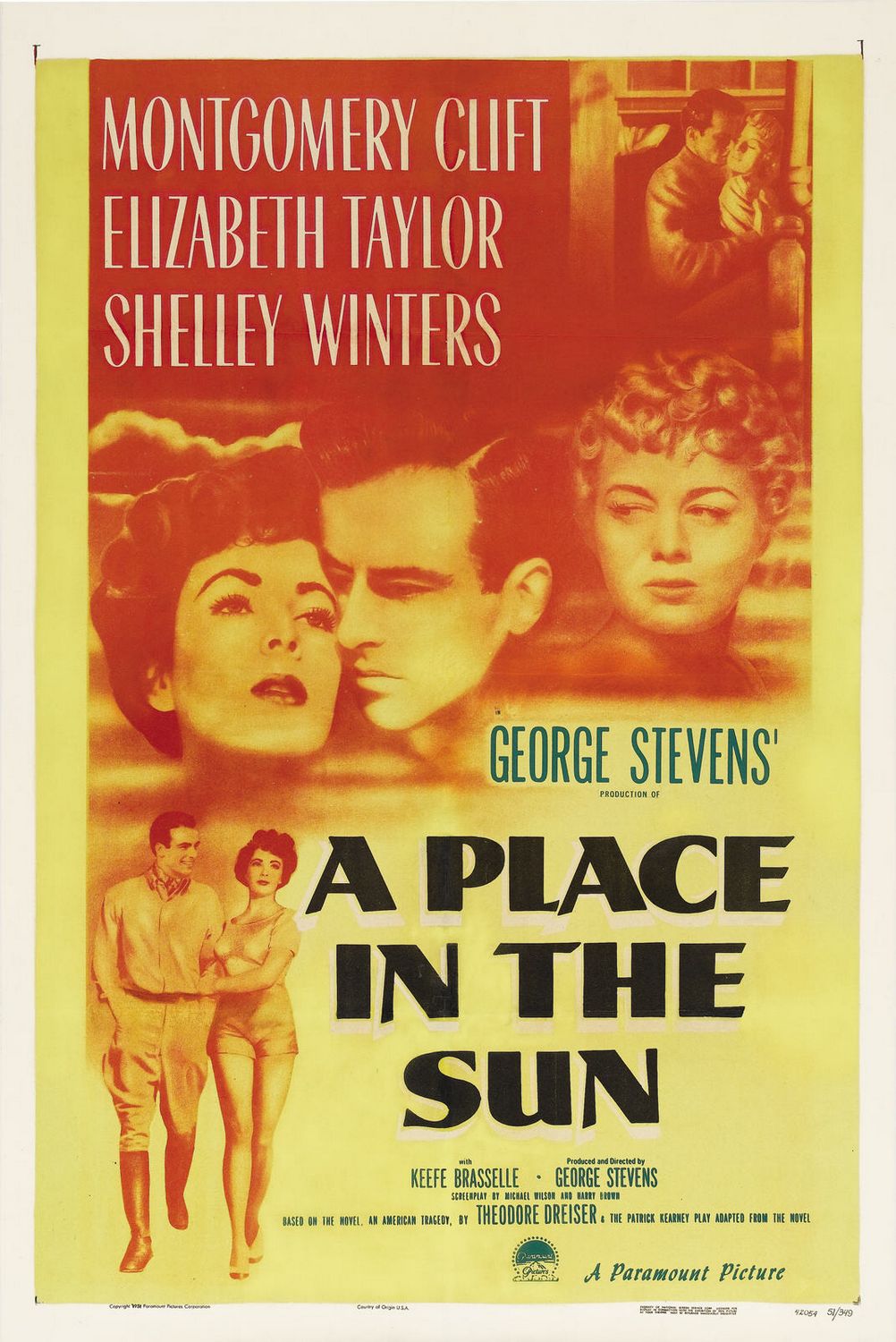 Extra Large Movie Poster Image for A Place in the Sun (#2 of 2)