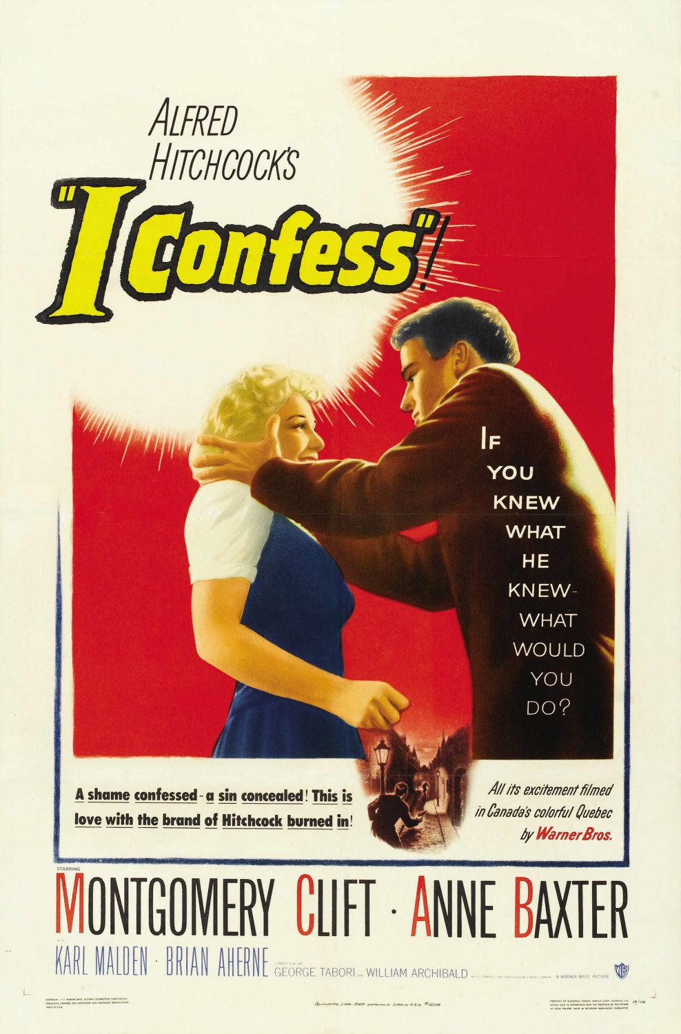 Extra Large Movie Poster Image for I Confess (#2 of 3)