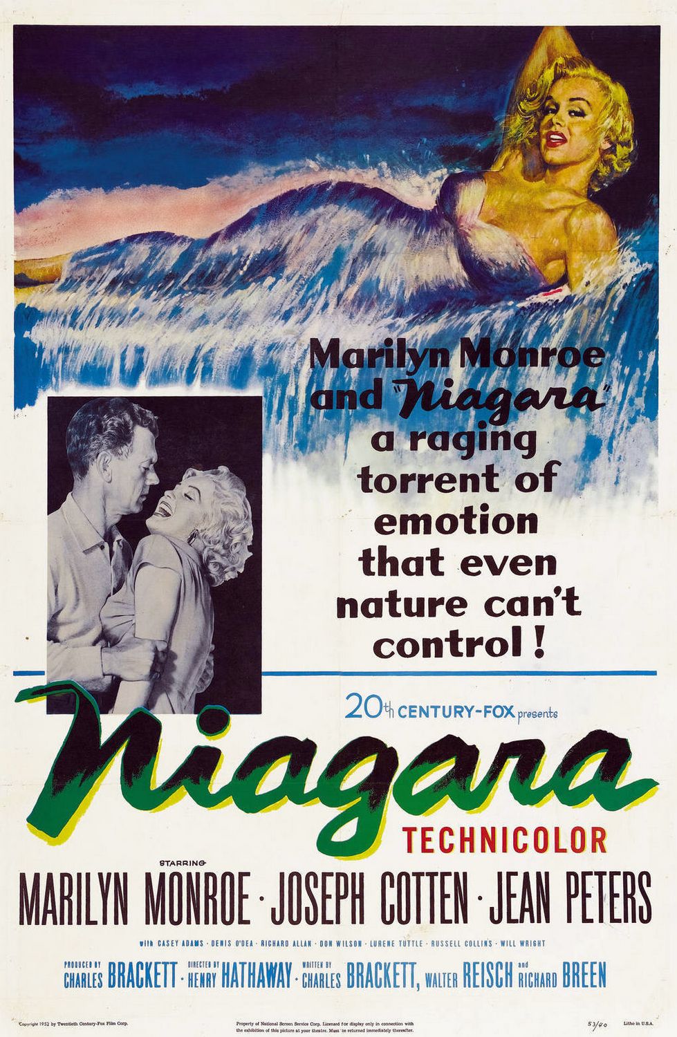 Extra Large Movie Poster Image for Niagara (#1 of 4)