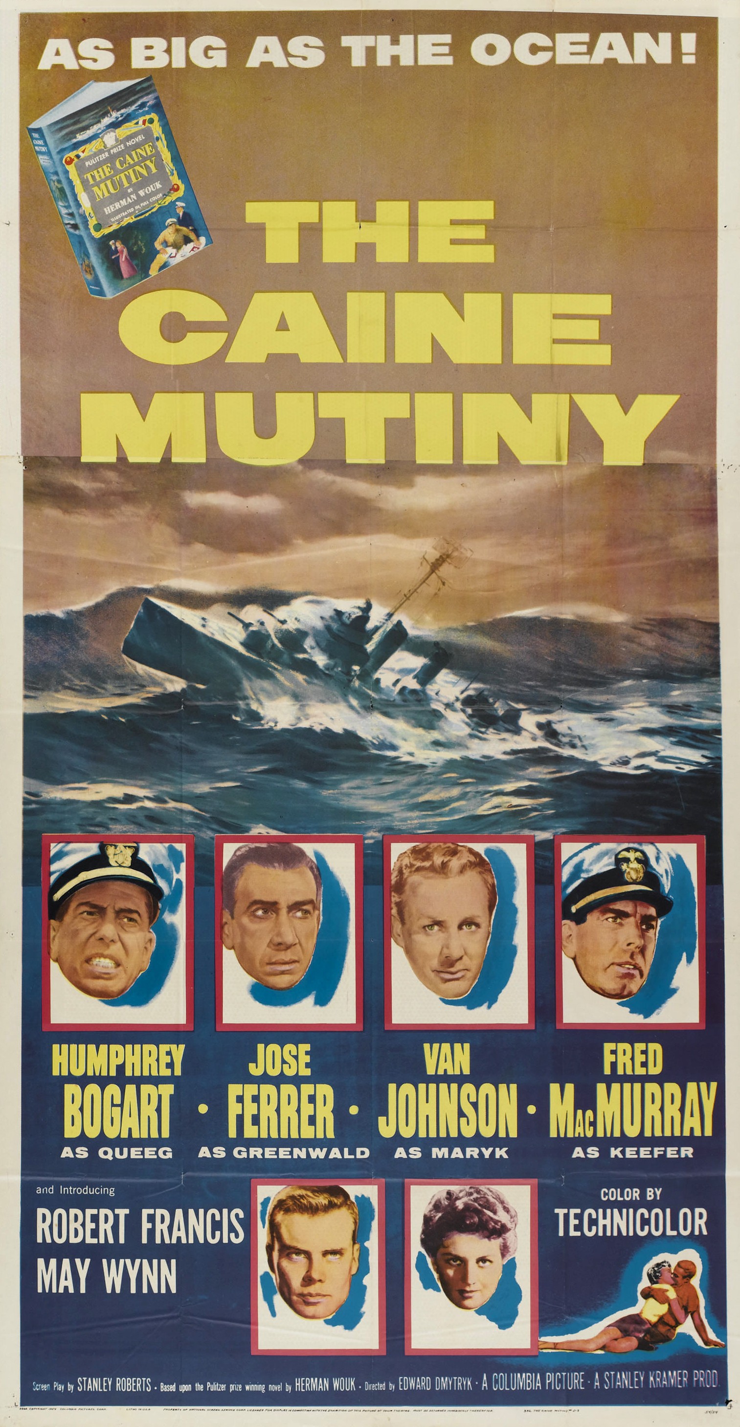 Mega Sized Movie Poster Image for The Caine Mutiny (#2 of 3)