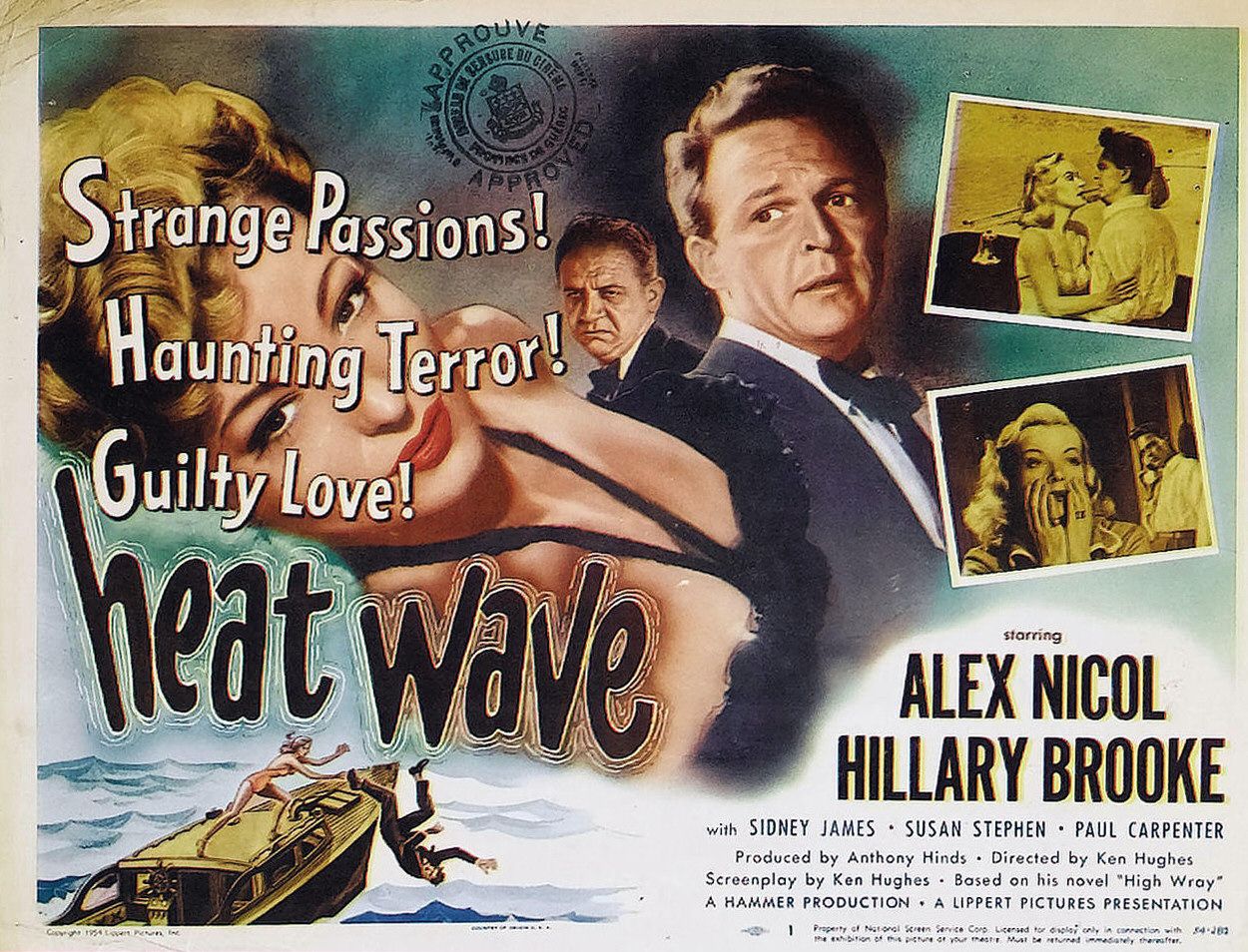 Extra Large Movie Poster Image for Heat Wave (aka The House Across the Lake) (#2 of 2)