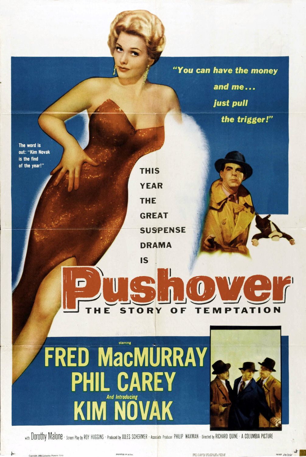 Extra Large Movie Poster Image for Pushover 