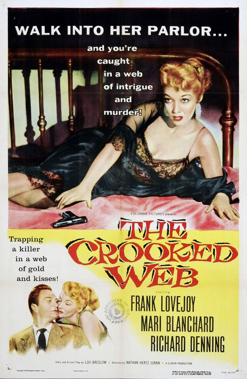 Extra Large Movie Poster Image for The Crooked Web 