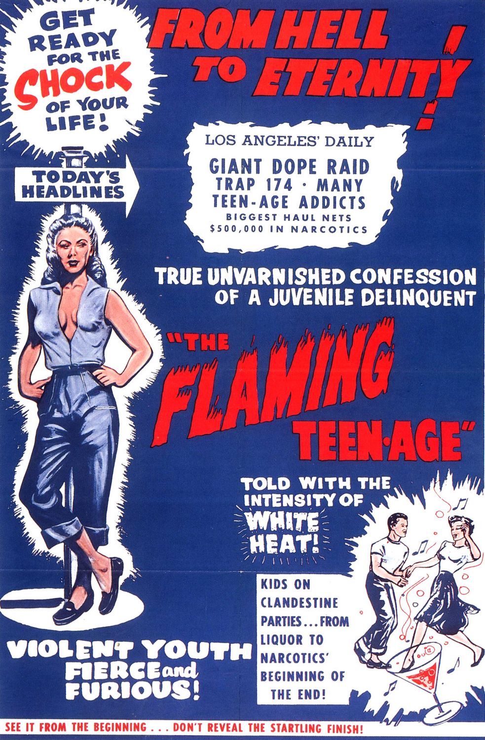 Extra Large Movie Poster Image for The Flaming Teen-Age 
