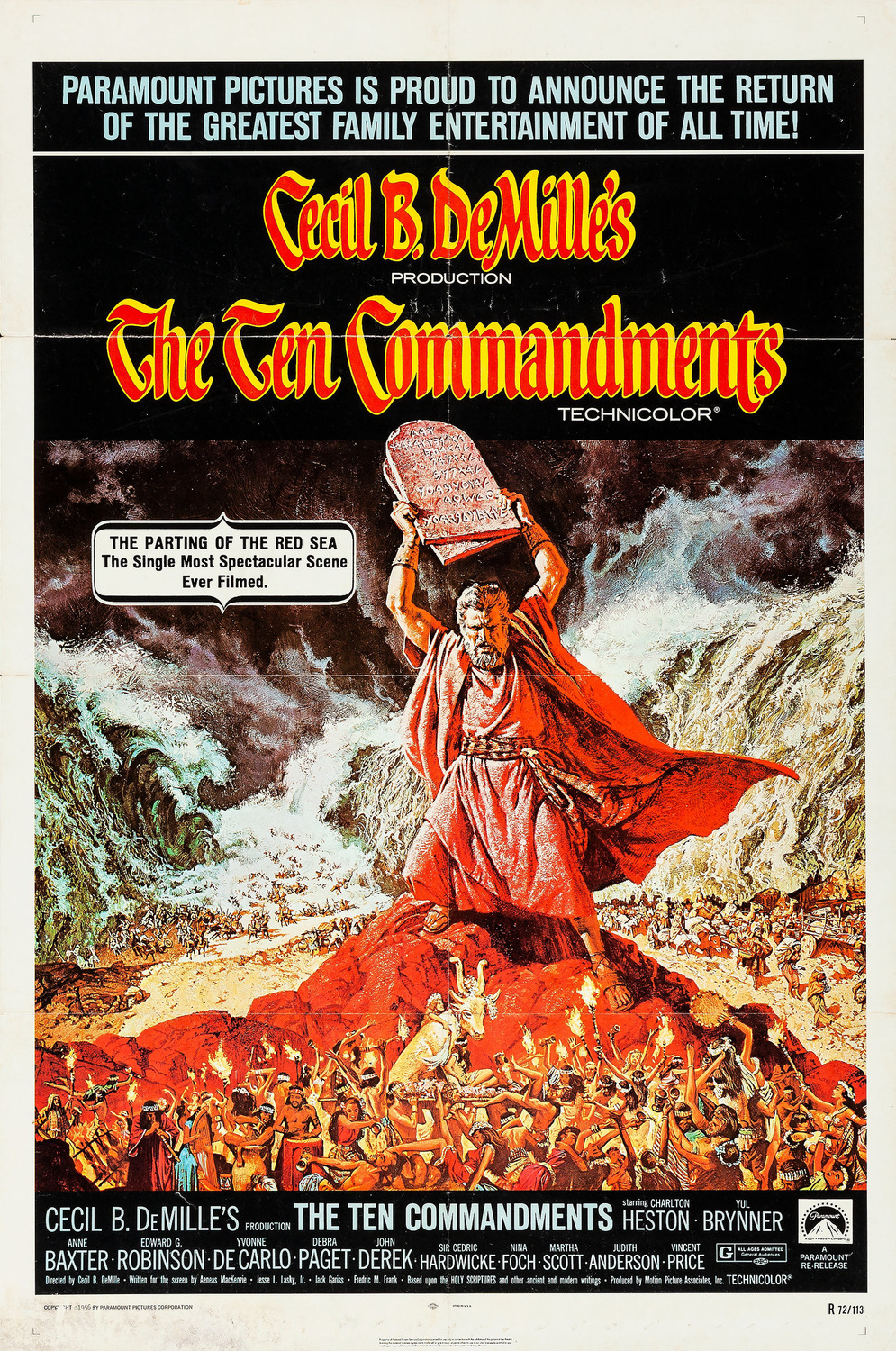 the ten commandments movie when is it on