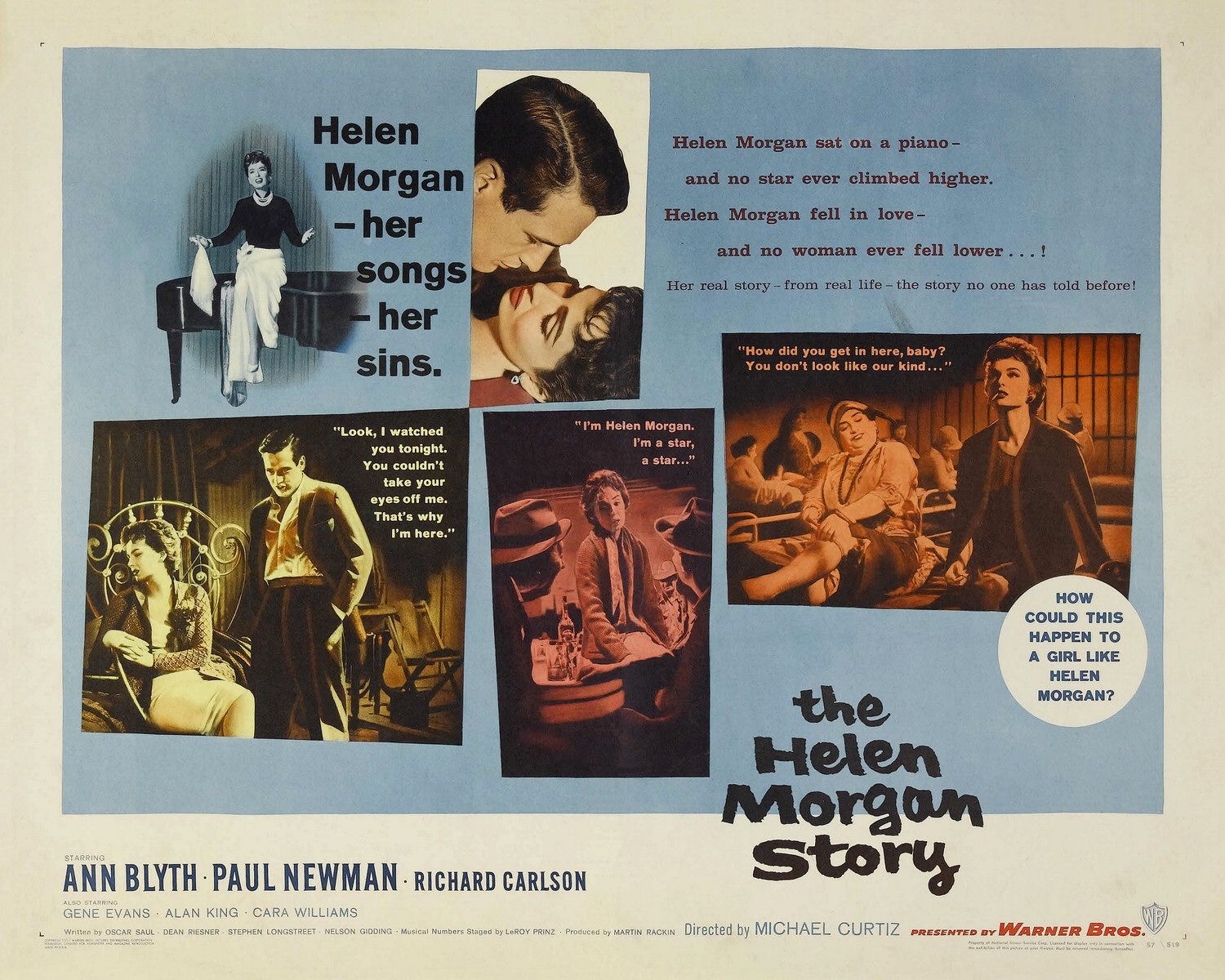 Extra Large Movie Poster Image for The Helen Morgan Story (#2 of 2)