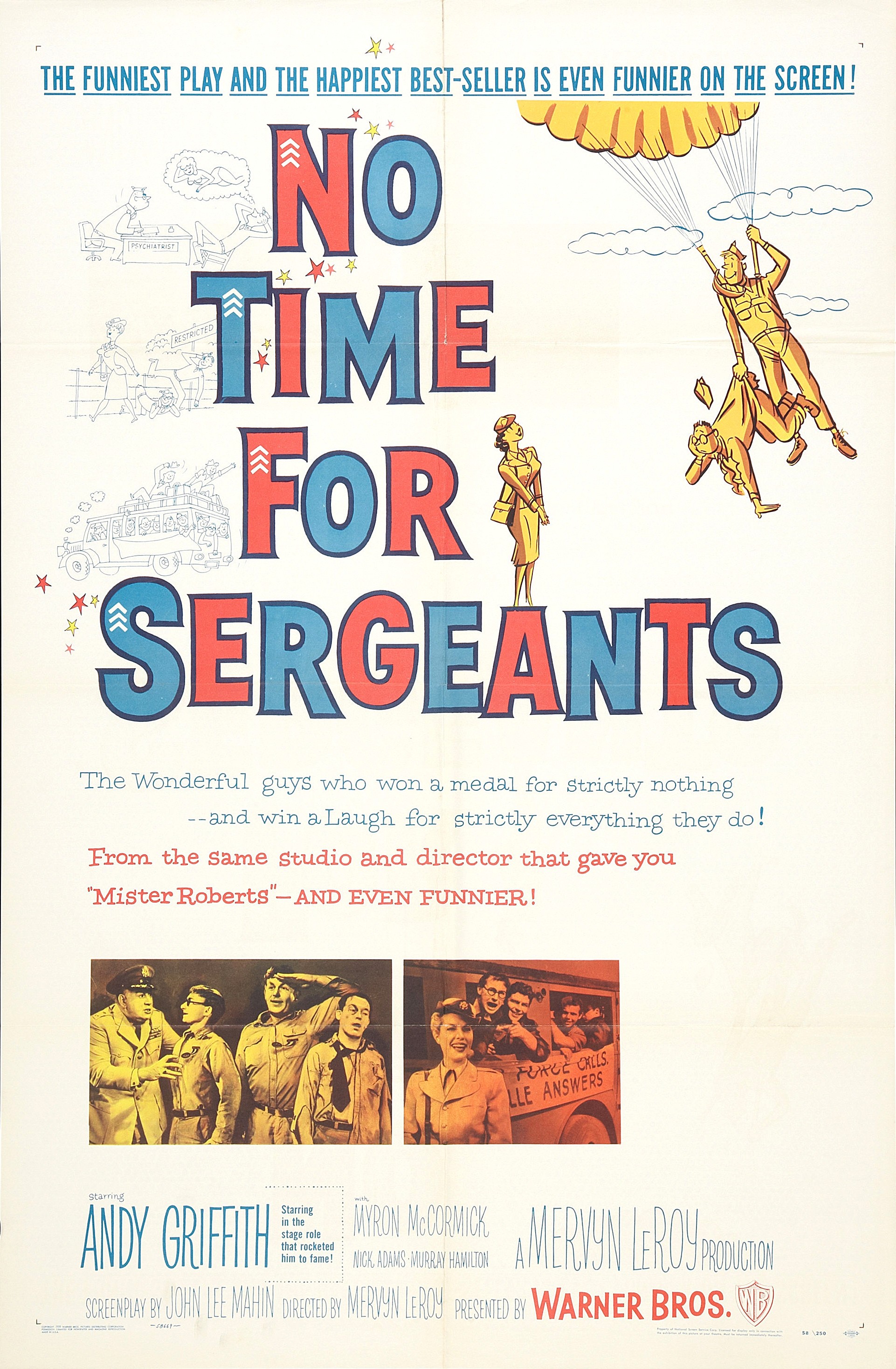 Mega Sized Movie Poster Image for No Time for Sergeants 
