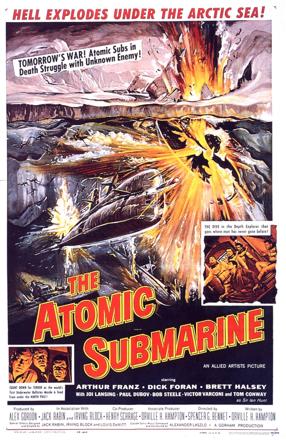 Extra Large Movie Poster Image for The Atomic Submarine 