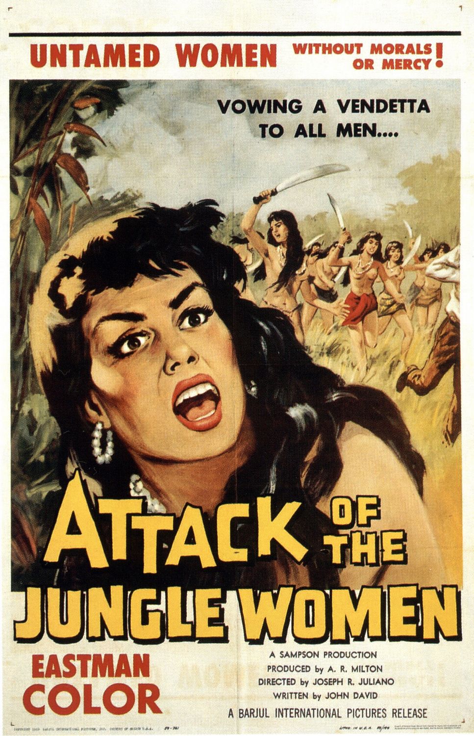 Extra Large Movie Poster Image for Attack of the Jungle Women 