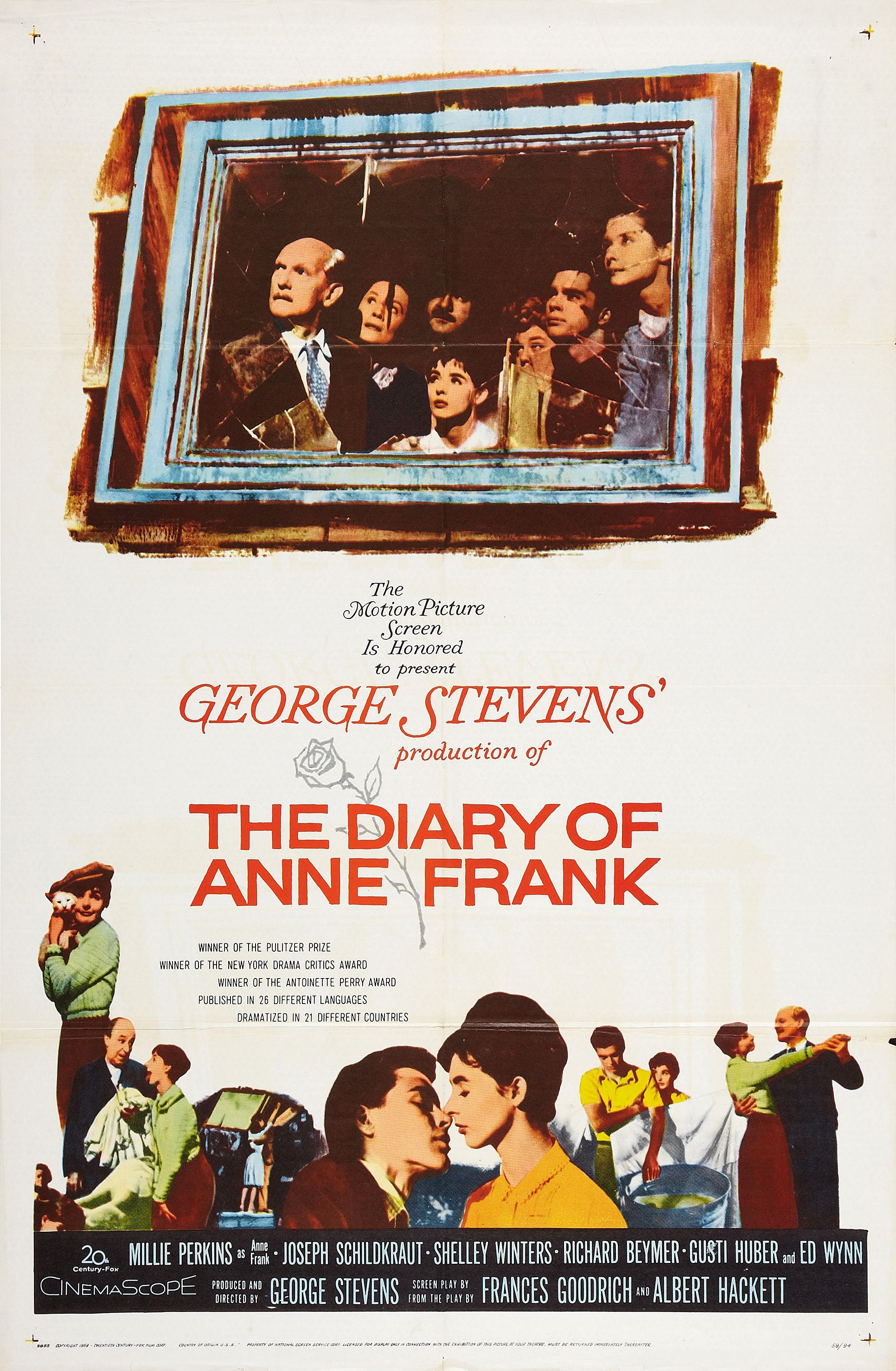 Mega Sized Movie Poster Image for The Diary of Anne Frank 