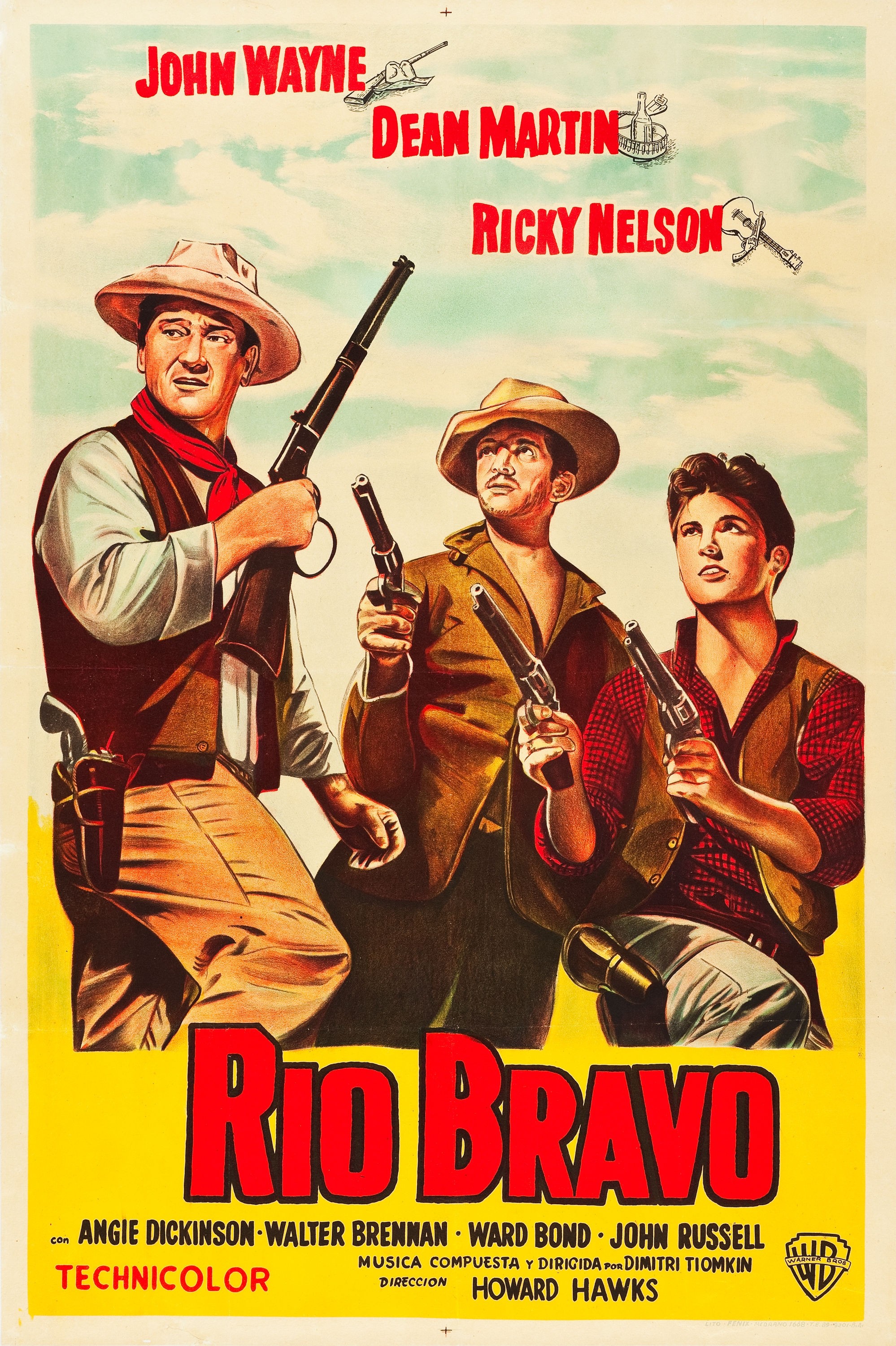Mega Sized Movie Poster Image for Rio Bravo (#3 of 5)