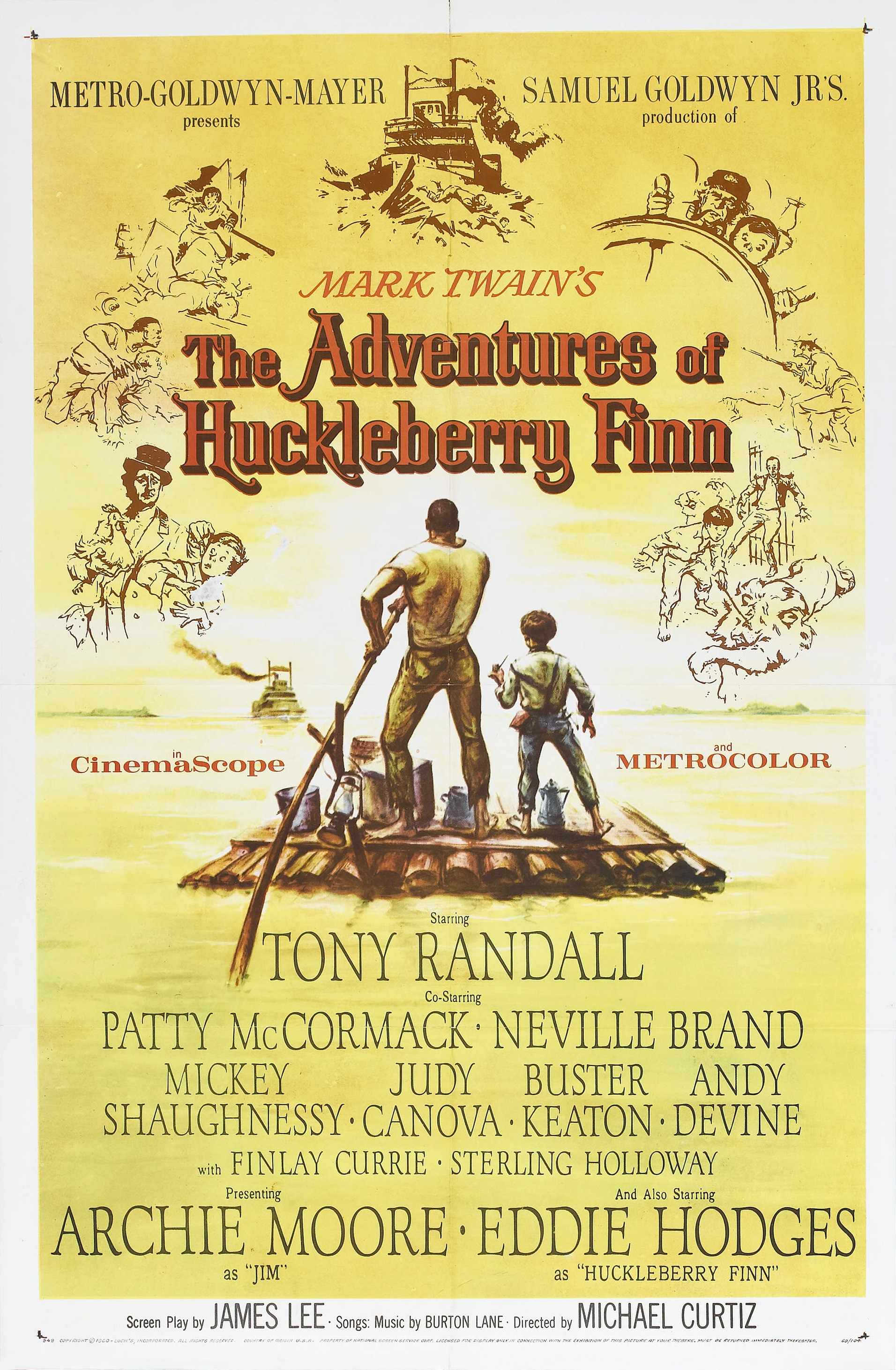 Mega Sized Movie Poster Image for The Adventures of Huckleberry Finn 