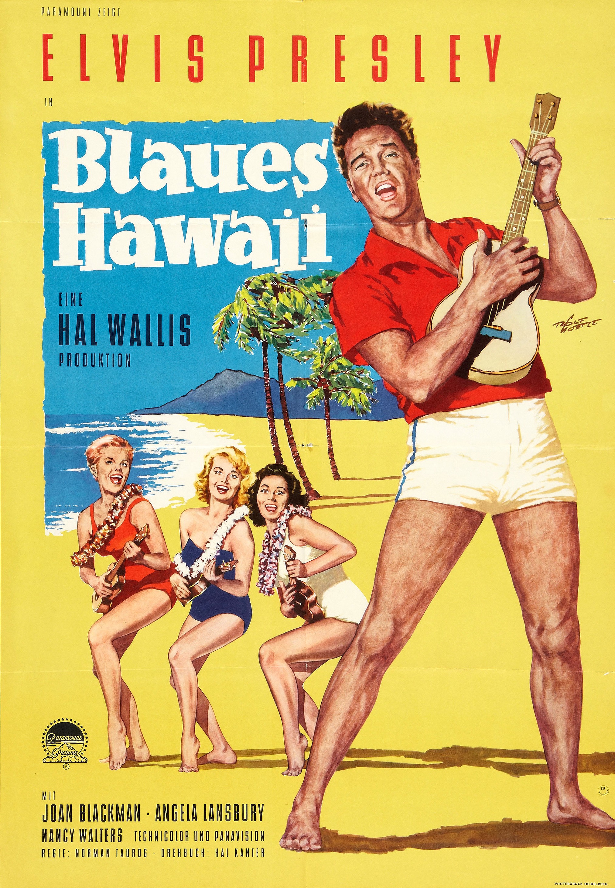 Mega Sized Movie Poster Image for Blue Hawaii (#2 of 2)